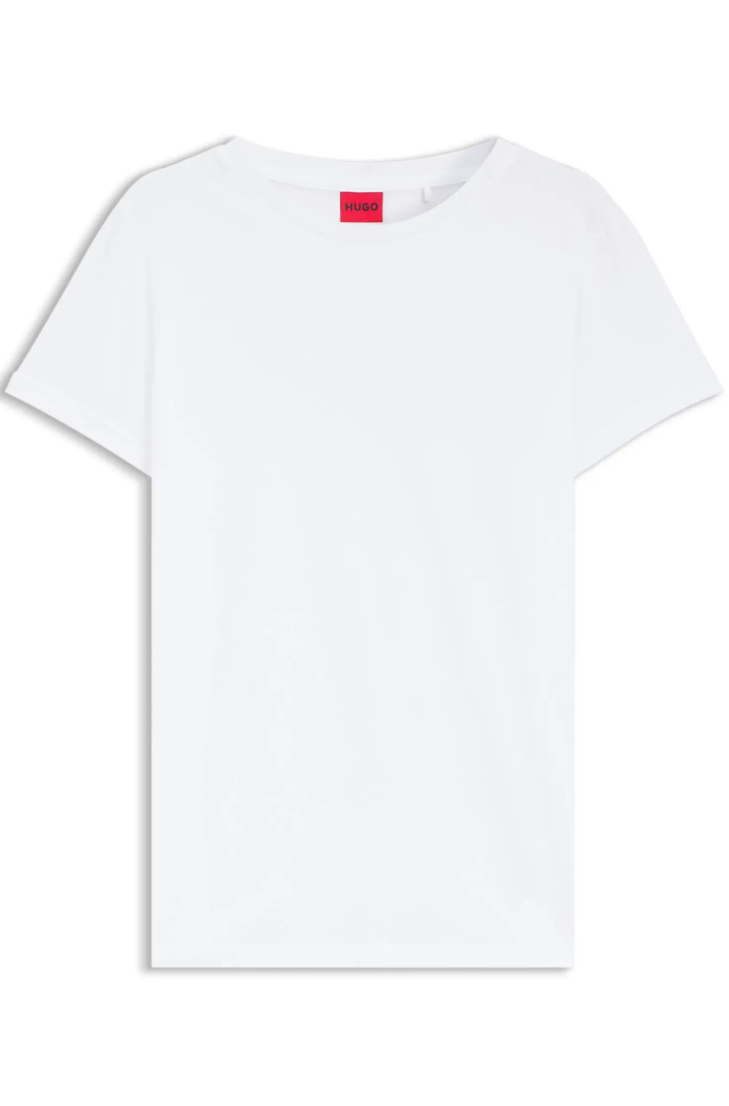 Slim-Fit T-Shirt aus Baumwolle mit umgeschlagenen Ärmeln