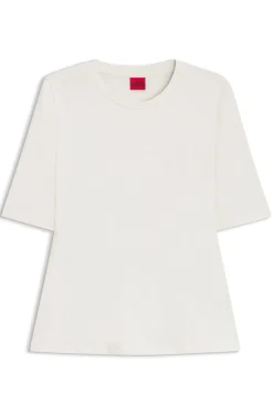 Slim-Fit T-Shirt aus elastischem Baumwoll-Modal-Mix