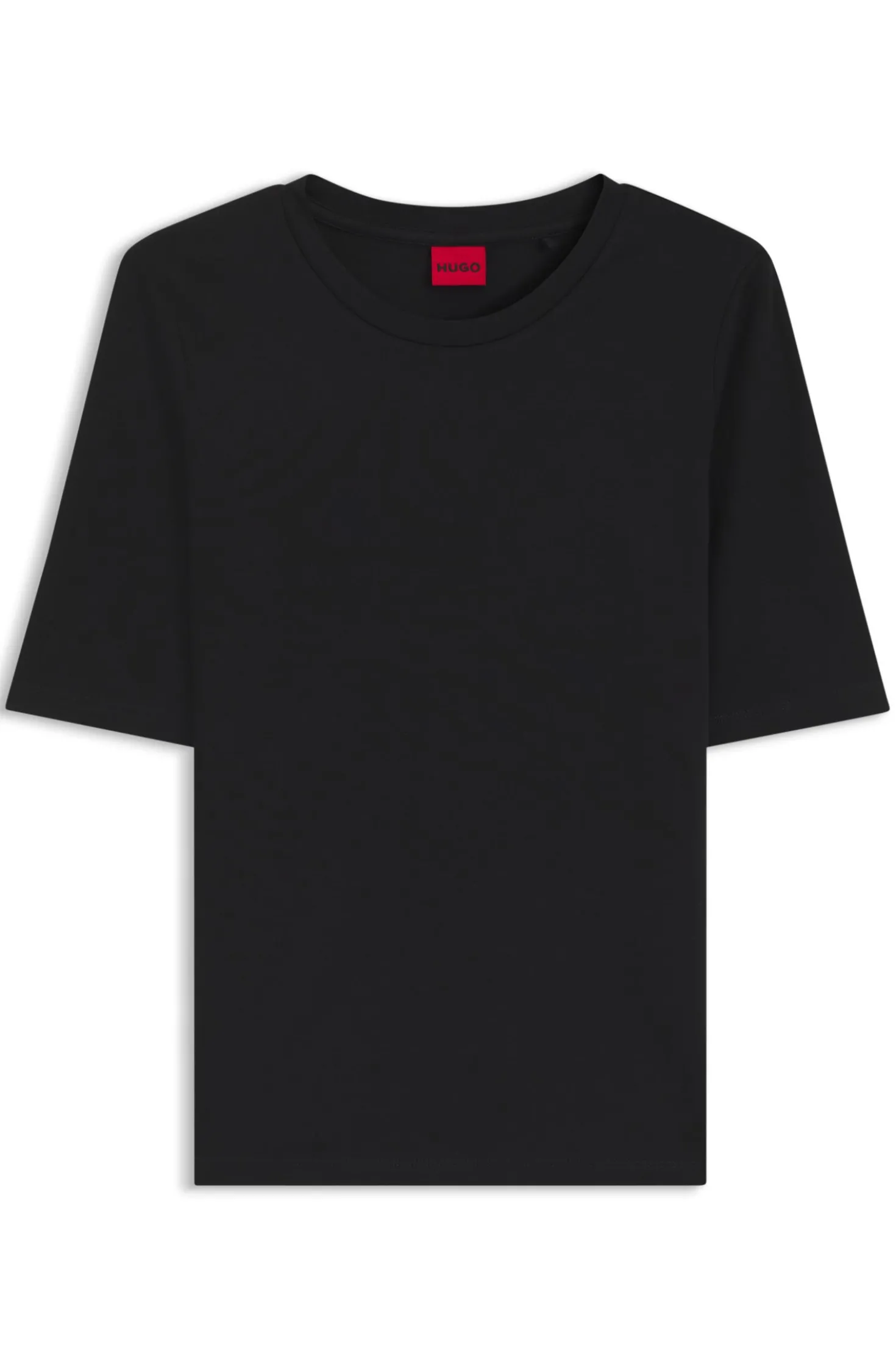 Slim-Fit T-Shirt aus elastischem Baumwoll-Modal-Mix
