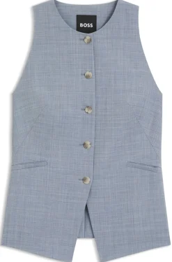 Slim-Fit Weste aus Schurwolle