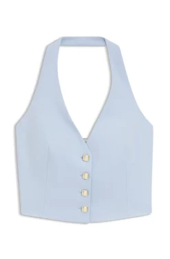 Slim-Fit Weste mit Neckholder