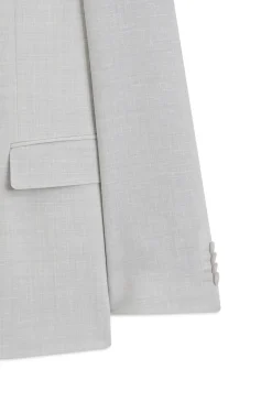Slim-Fit Zweiteiler aus fein gemustertem Gewebe