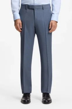 Slim-Fit Zweiteiler aus gemusterter Stretch-Wolle