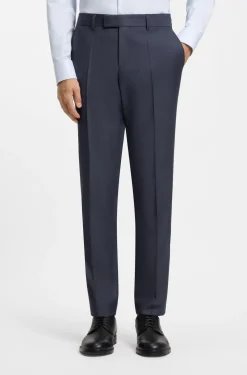 Slim-Fit Zweiteiler aus gemusterter Schurwolle