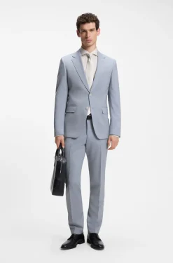Slim-Fit Zweiteiler aus Schurwolle