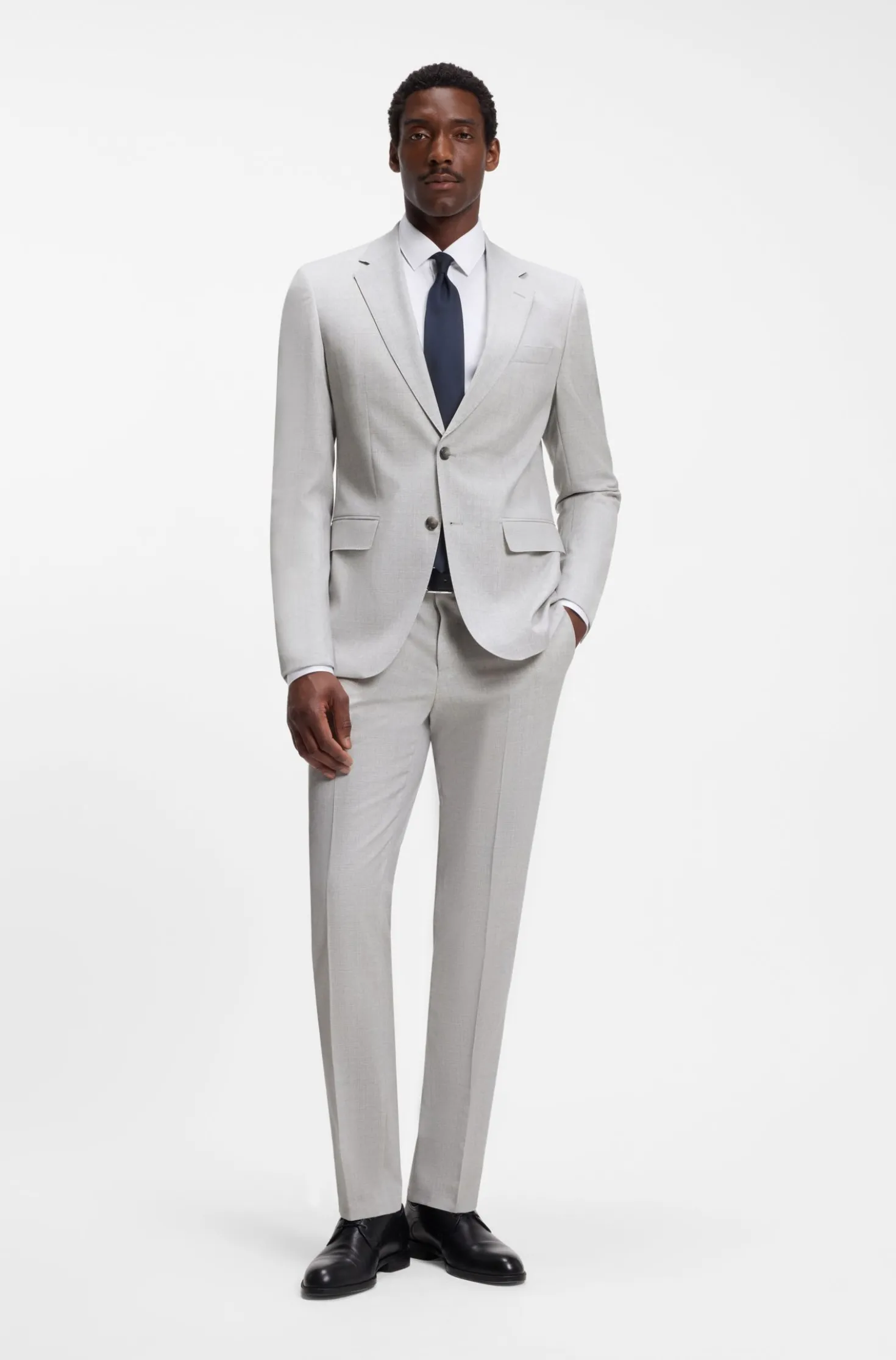 Slim-Fit Zweiteiler aus Schurwolle