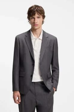Slim-Fit Zweiteiler aus Schurwolle