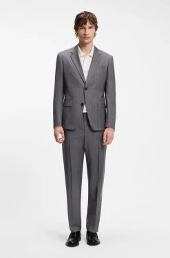 Slim-Fit Zweiteiler aus Schurwolle