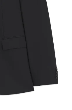Slim-Fit Zweiteiler aus Stretch-Wolle