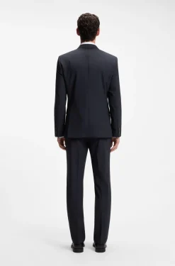 Slim-Fit Zweiteiler aus Stretch-Wolle