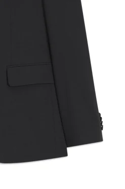 Slim-Fit Zweiteiler aus Stretch-Wolle