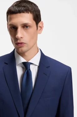 Slim-Fit Zweiteiler aus Stretch-Wolle