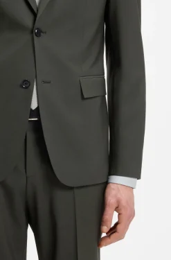 Slim-Fit Zweiteiler aus Stretch-Schurwolle
