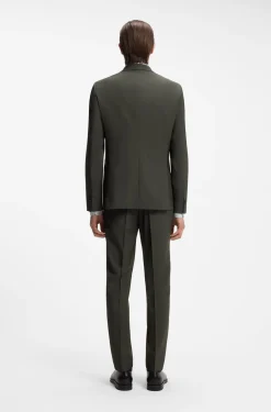 Slim-Fit Zweiteiler aus Stretch-Schurwolle