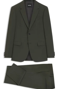 Slim-Fit Zweiteiler aus Stretch-Schurwolle