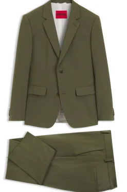 Slim-Fit Zweiteiler aus Stretch-Woll-Mix