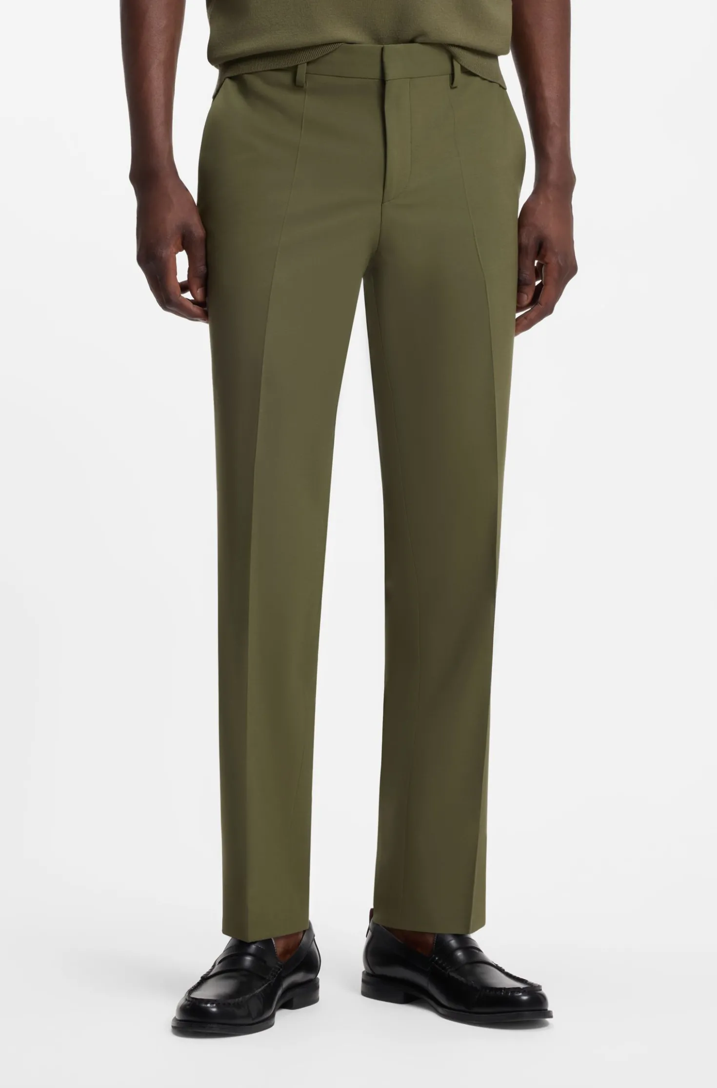 Slim-Fit Zweiteiler aus Stretch-Woll-Mix