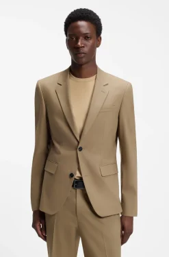 Slim-Fit Zweiteiler aus Stretch-Woll-Mix