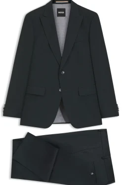 Slim-Fit Zweiteiler aus Woll-Mix