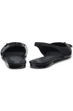 Slingbacks aus Nappaleder mit Schleife
