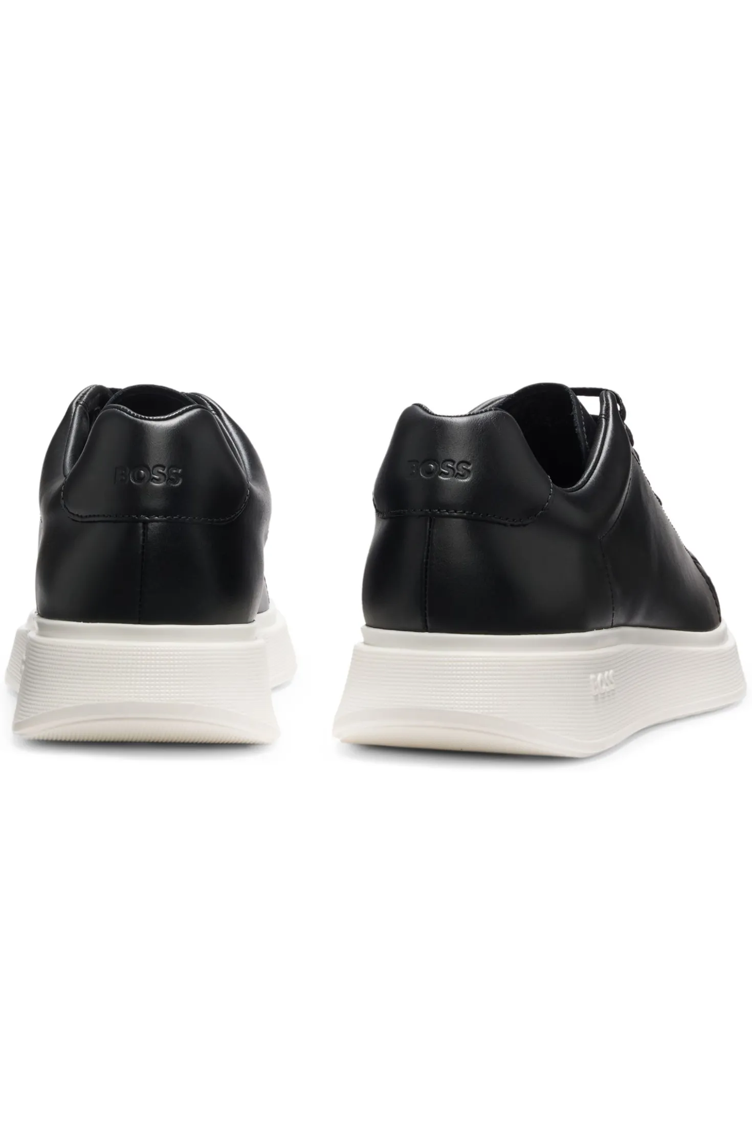Sneakers aus Leder mit Gummisohlen