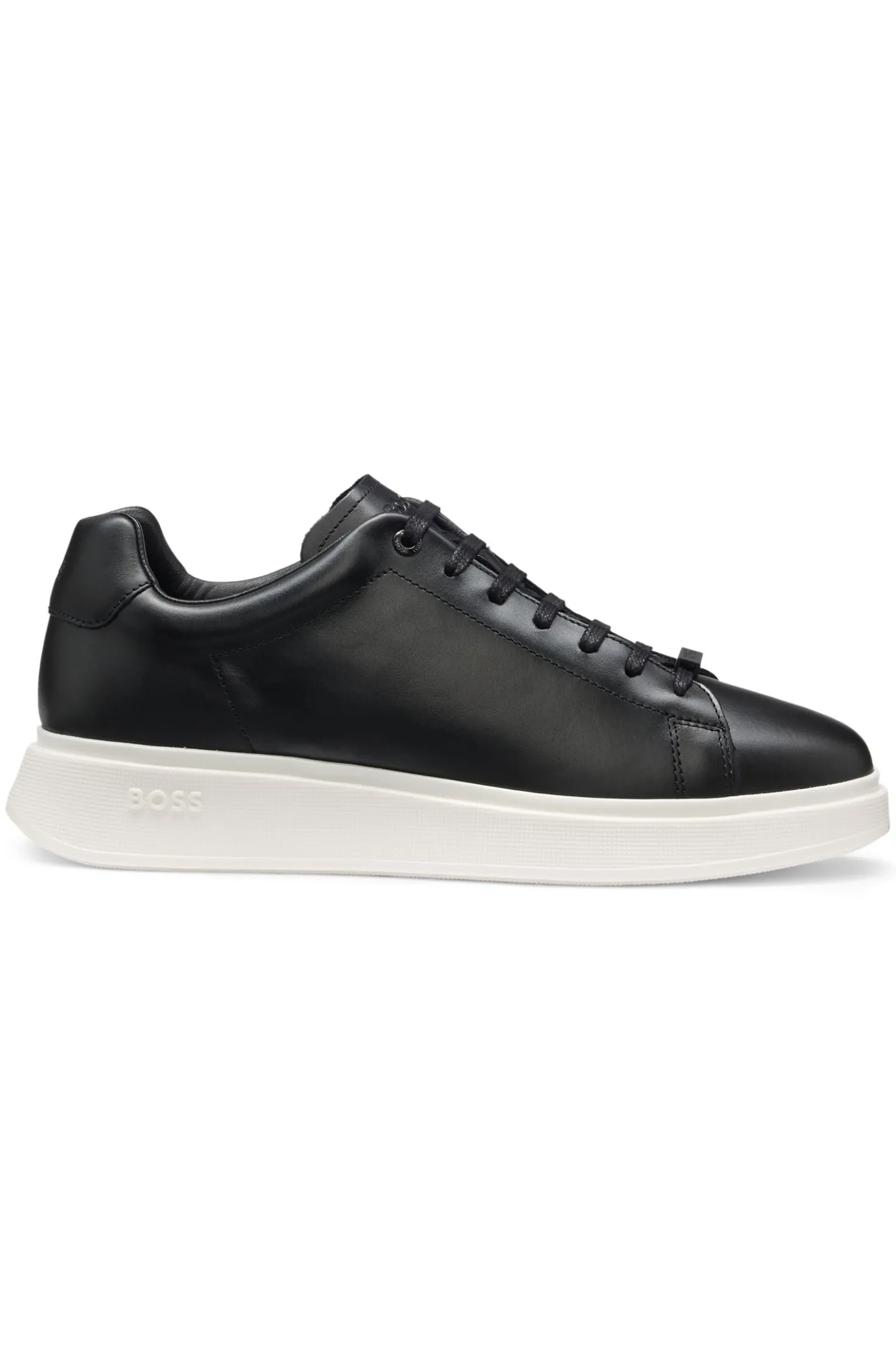 Sneakers aus Leder mit Gummisohlen