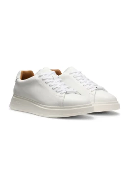 Sneakers aus Leder mit Gummisohlen