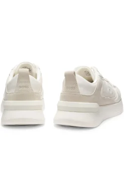 Sneakers aus Material-Mix mit Double-B-Monogramm