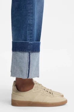 Sneakers aus Veloursleder mit Gummisohlen