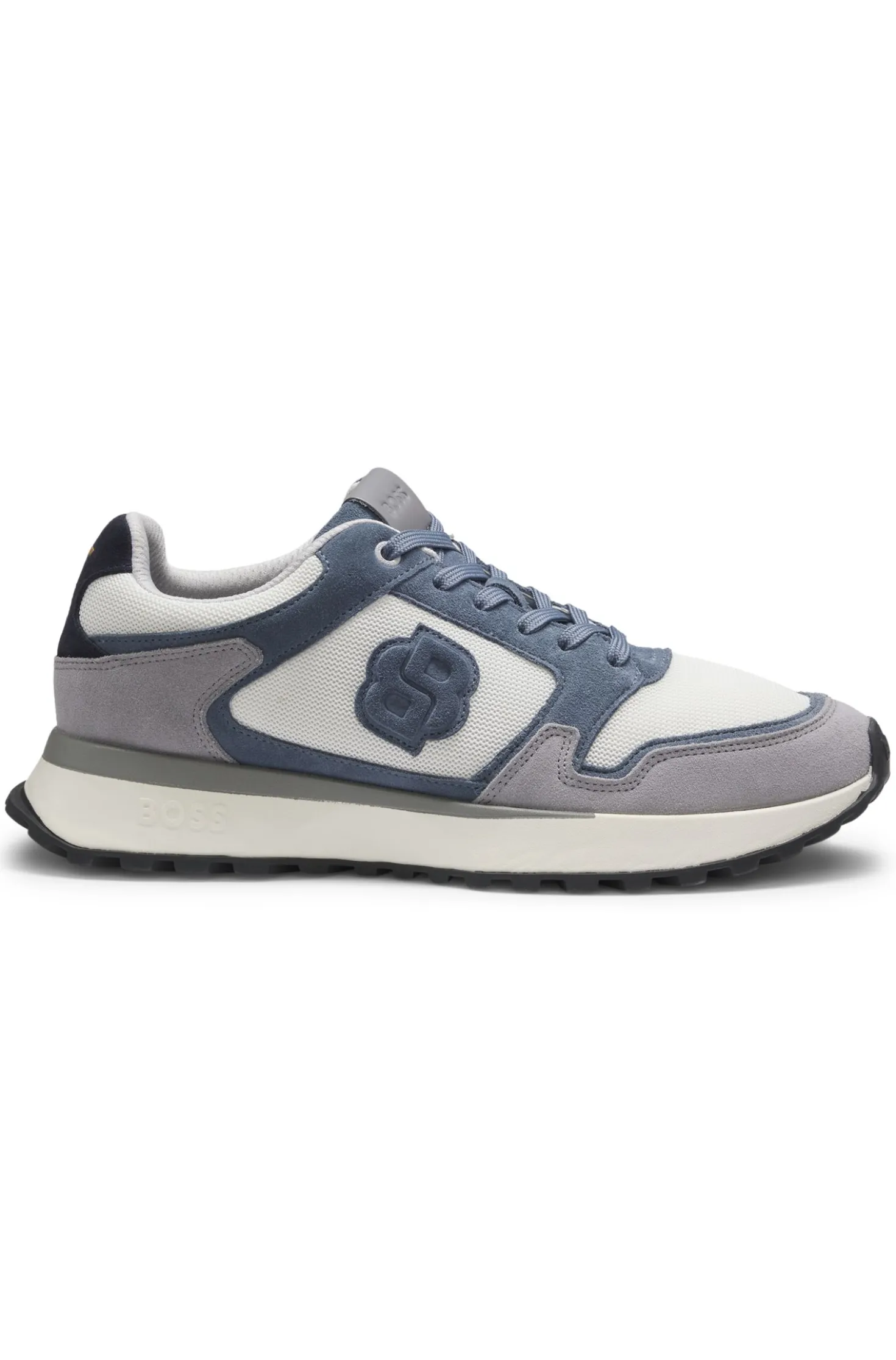 Sneakers mit Veloursleder-Details und Double-B-Monogramm