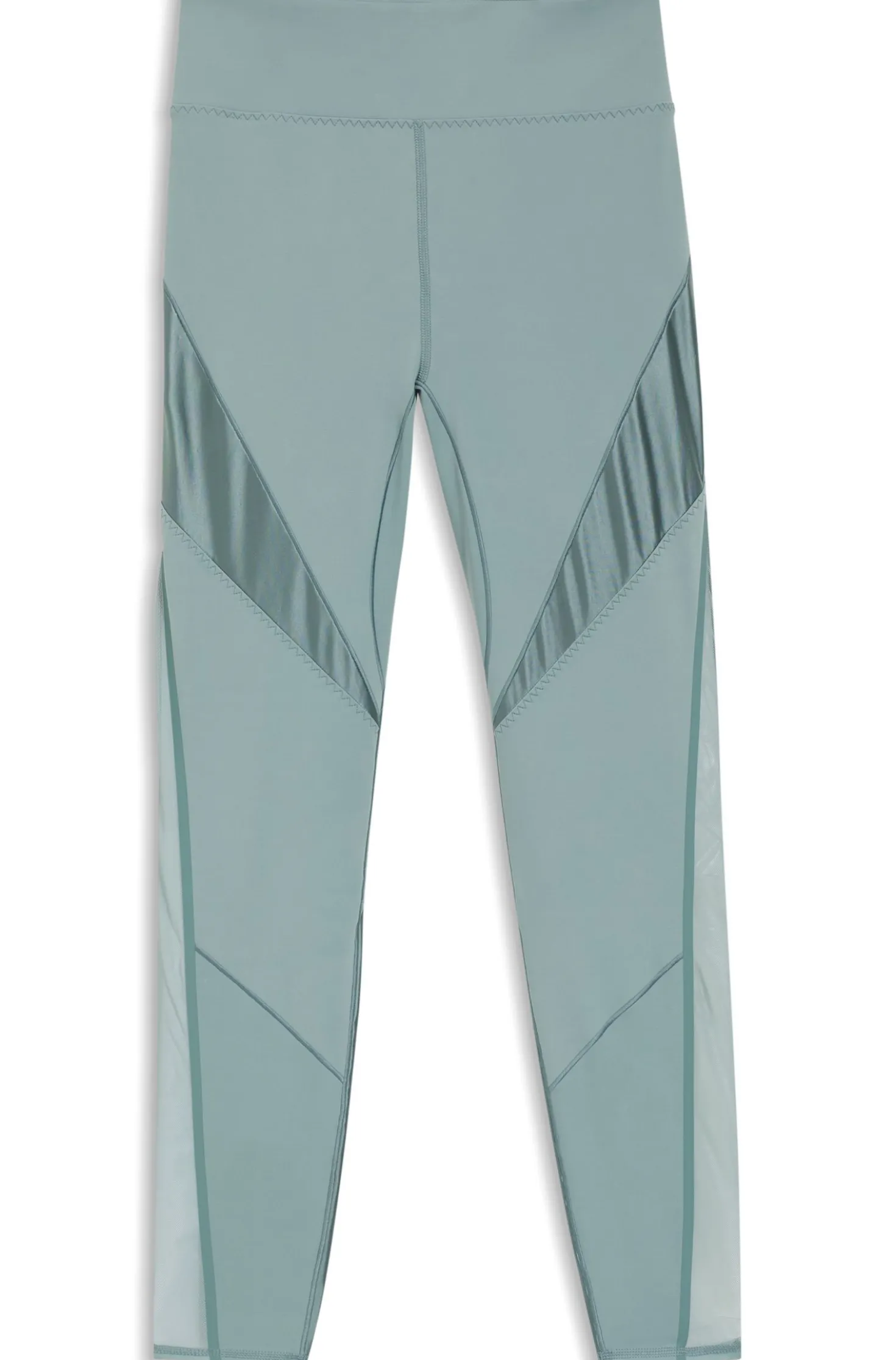 Sportive Leggings mit Mesh-Einsätzen