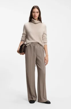 Straight-Fit Hose aus Flanell mit Tunnelzugbund