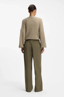 Straight-Fit Hose mit Bundfalten