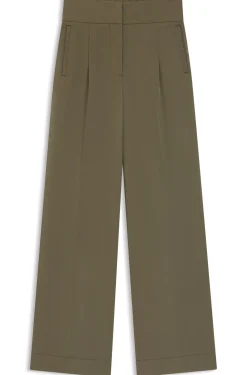 Straight-Fit Hose mit Bundfalten