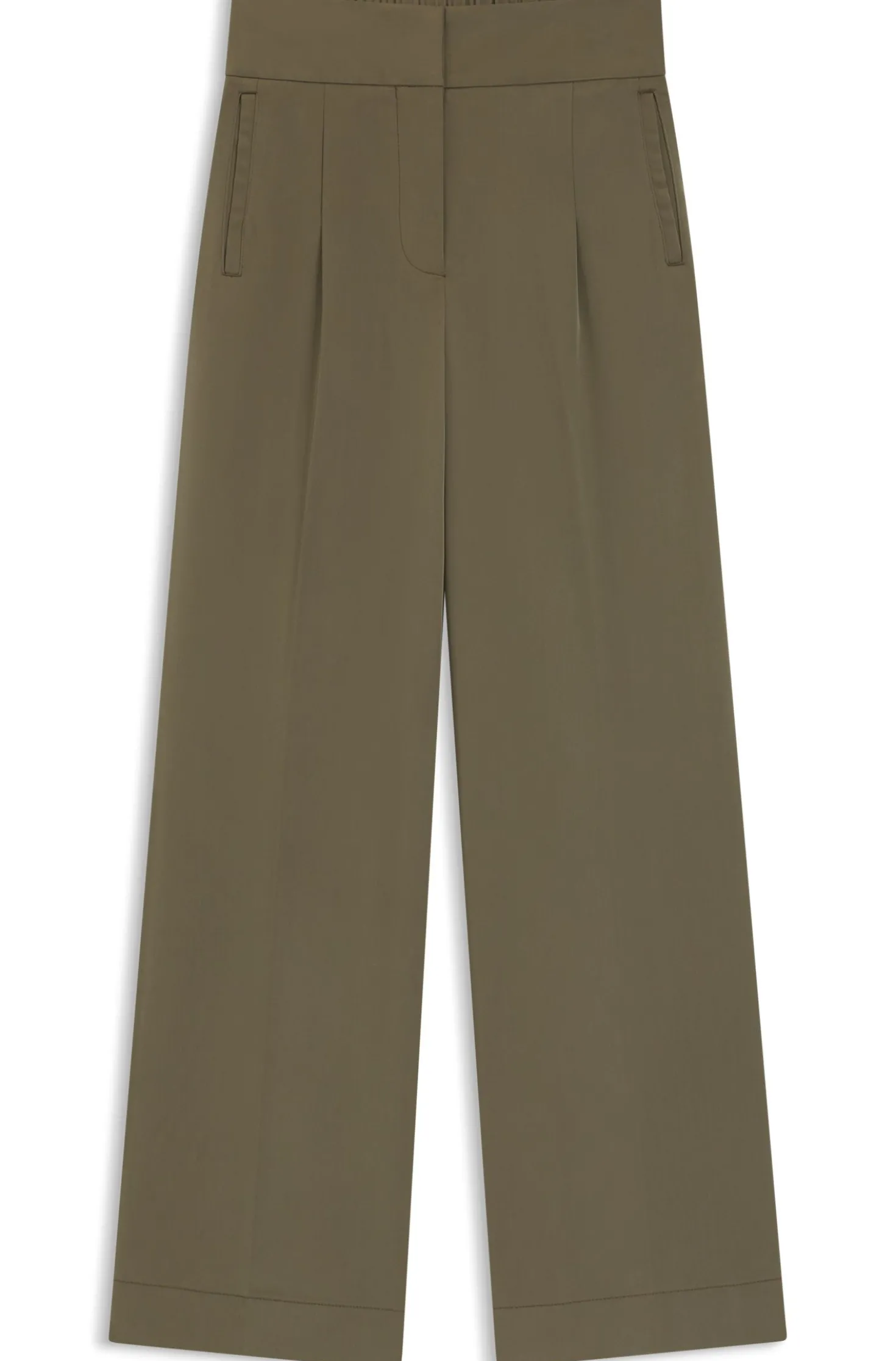 Straight-Fit Hose mit Bundfalten
