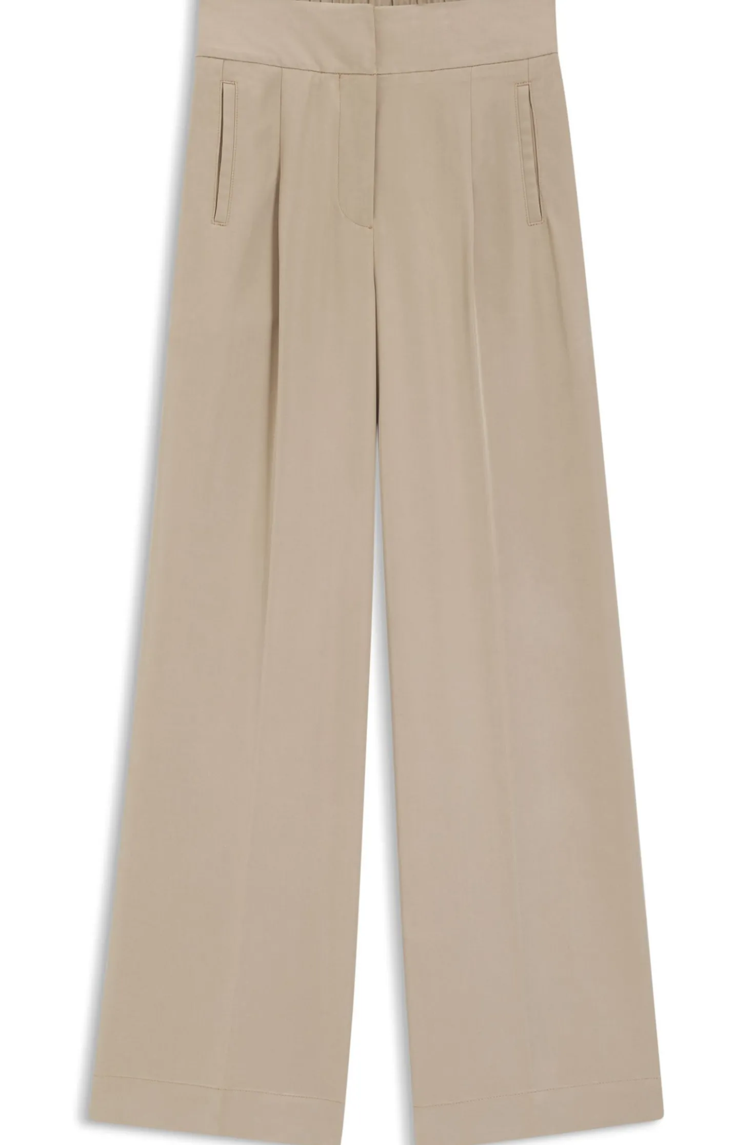 Straight-Fit Hose mit Bundfalten