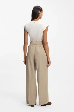 Straight-Fit Hose mit Bundfalten