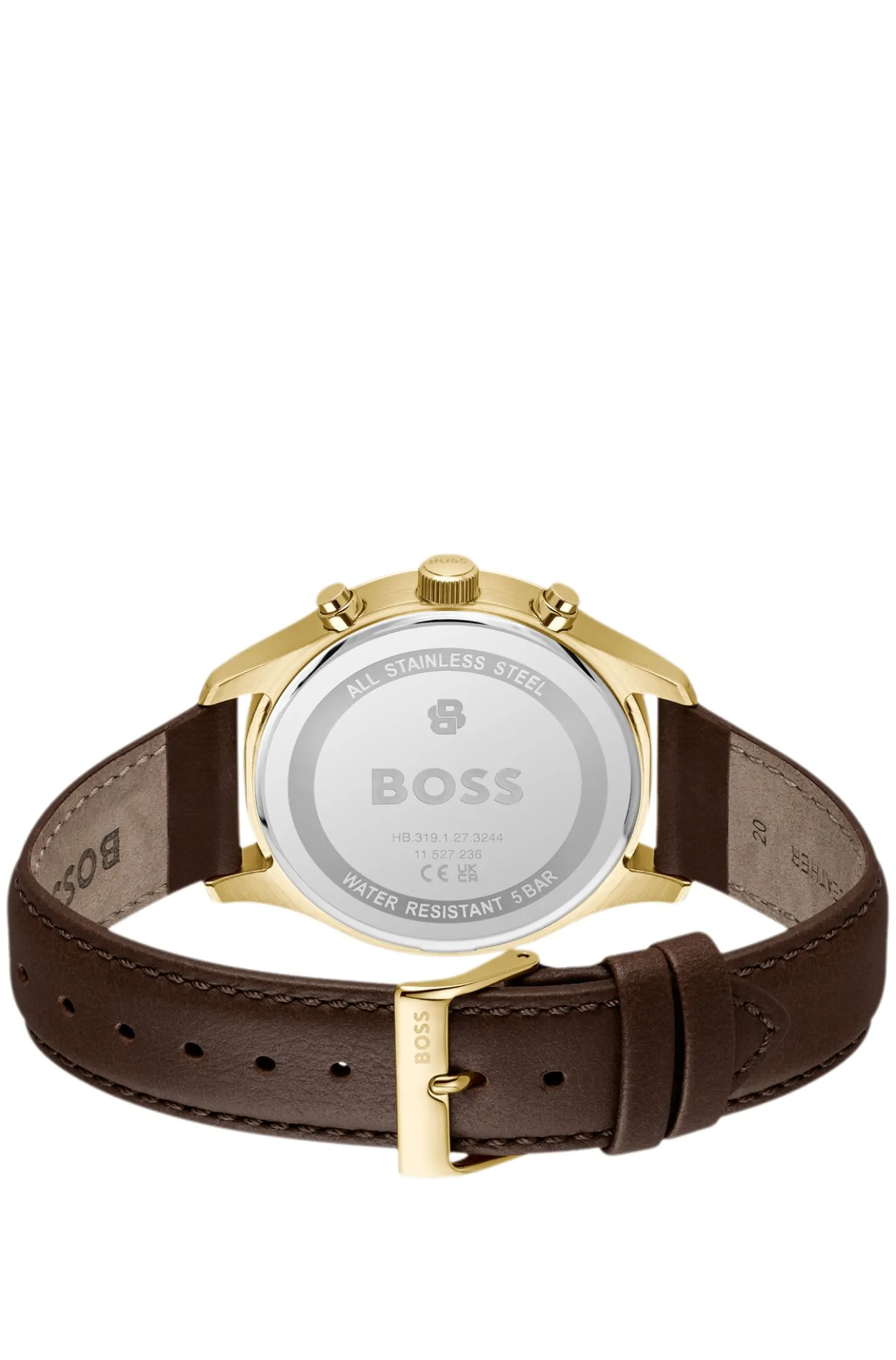 Stratus Chronograph mit braunem Lederarmband