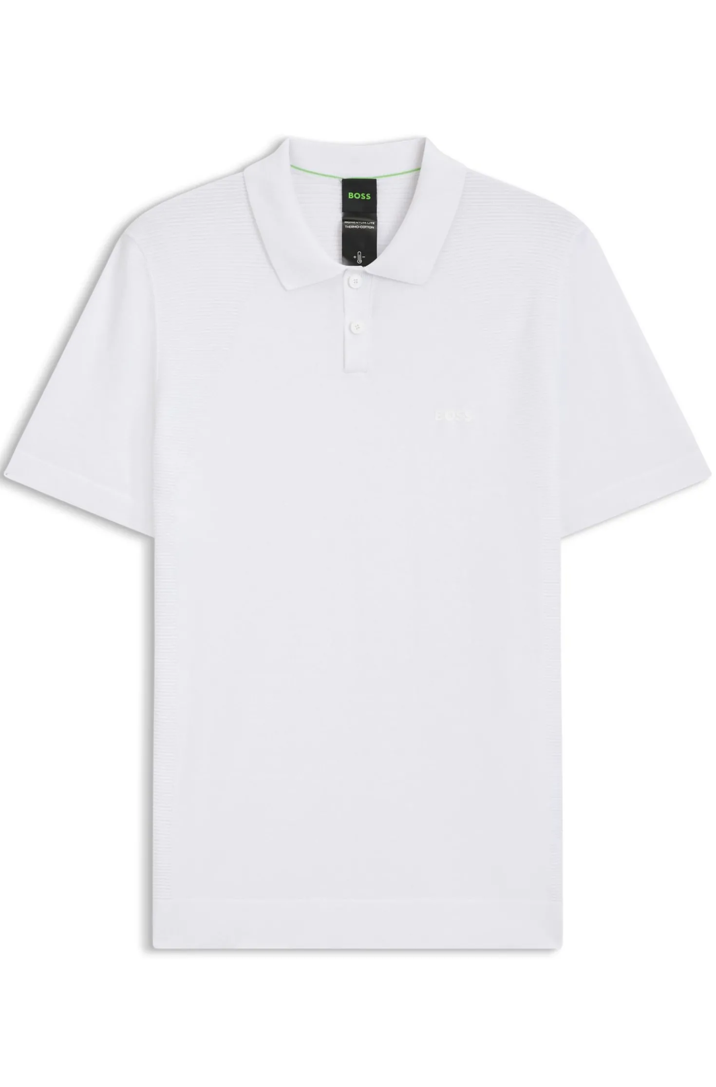 Strick-Poloshirt aus Baumwoll-Mix mit Bodymapping-Struktur