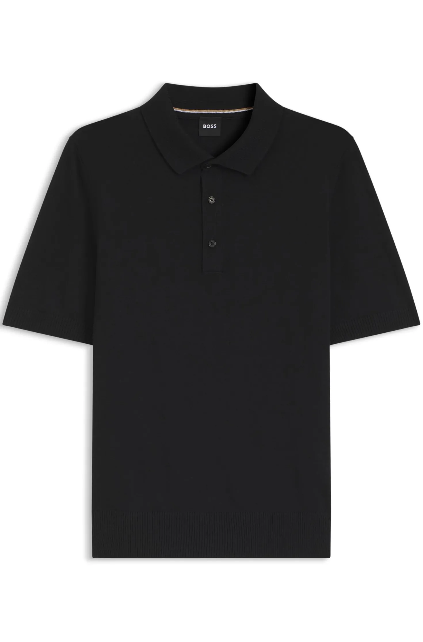 Strick-Poloshirt aus Schurwolle