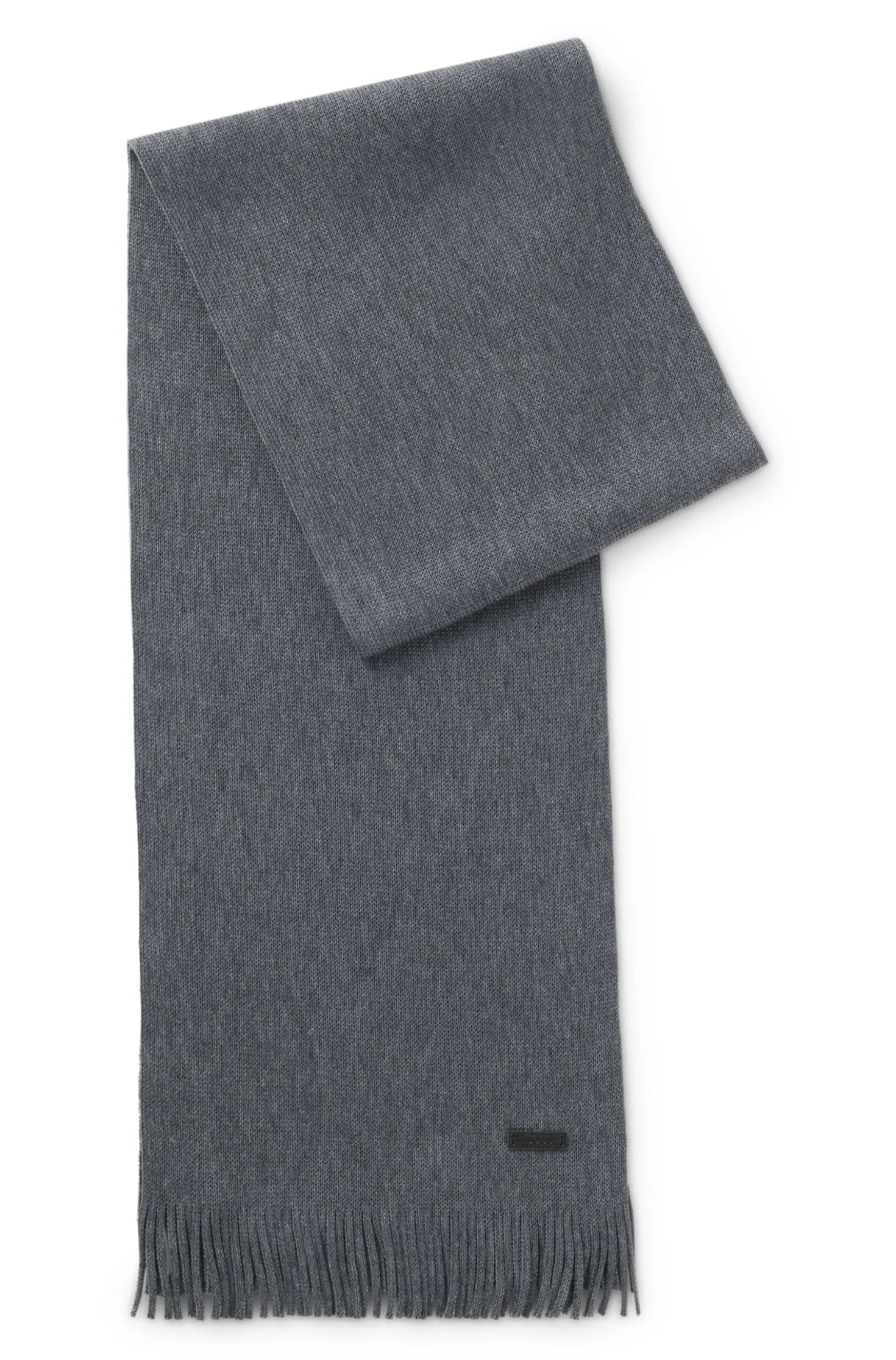 Strickschal aus Schurwolle mit Logo-Detail