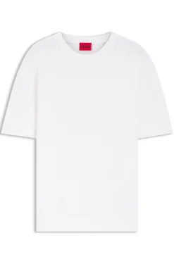 Strick-T-Shirt aus Baumwolle