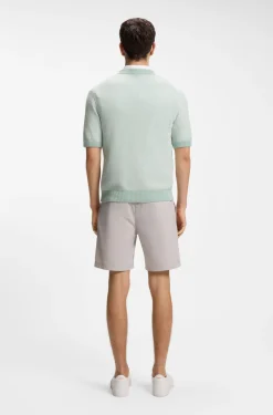 Strick-T-Shirt aus Baumwoll-Mix