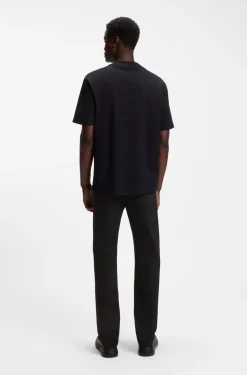 Superschwarze Slim-Fit Jeans aus Stretch-Denim