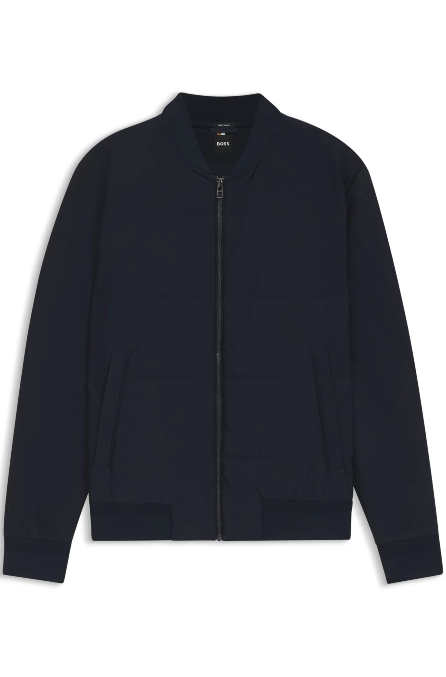 Sweatjacke mit Reißverschluss und gepolsterter Vorderseite