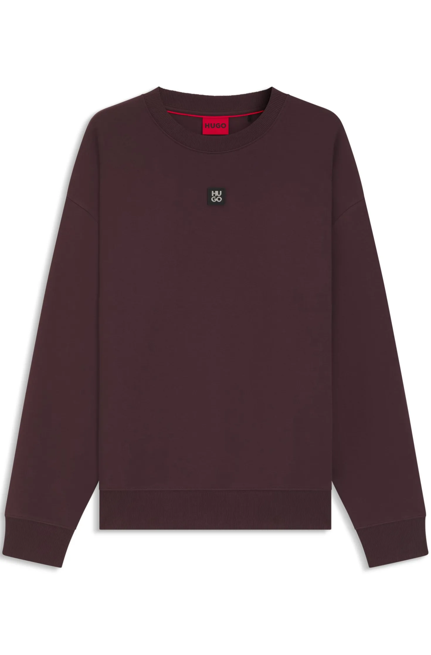 Sweatshirt aus Baumwoll-Mix mit Stack-Logo-Aufnäher