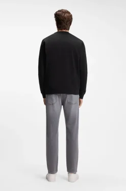 Sweatshirt aus Baumwoll-Terry mit Logo-Patch