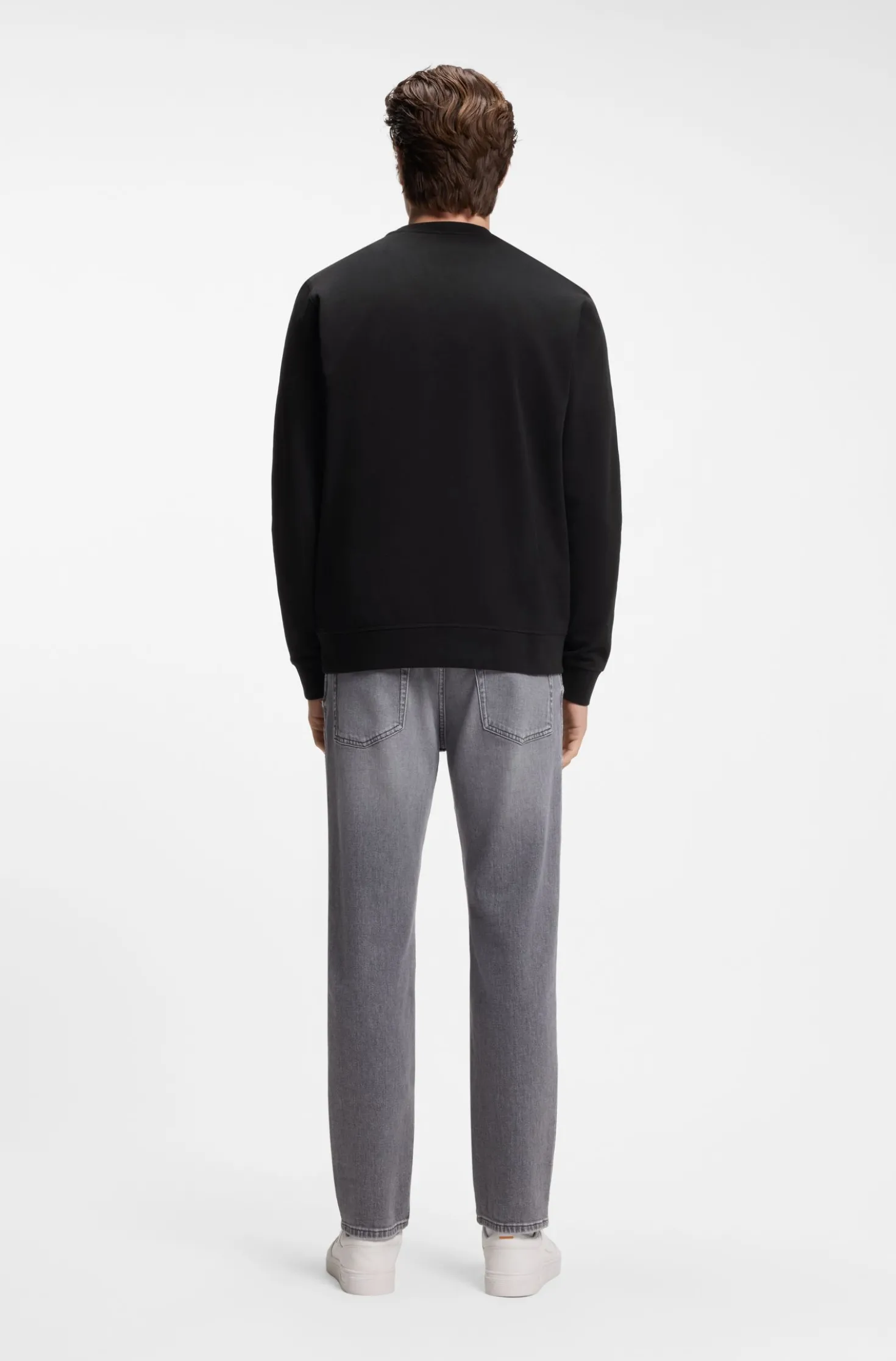 Sweatshirt aus Baumwoll-Terry mit Logo-Patch