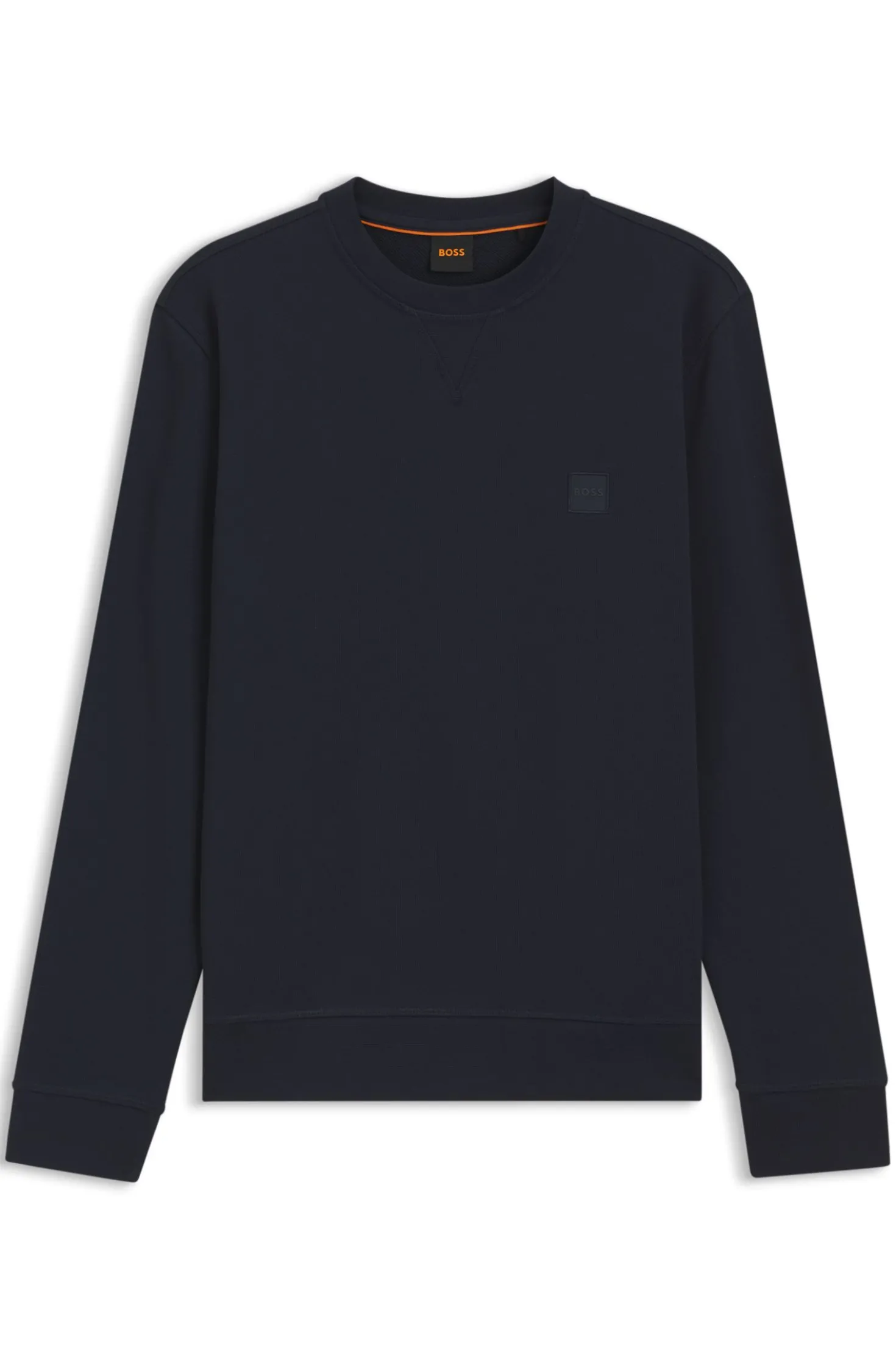 Sweatshirt aus Baumwoll-Terry mit Logo-Patch