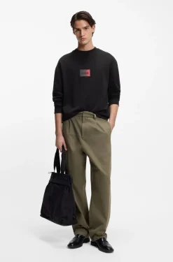 Sweatshirt aus Baumwoll-Terry mit Gradient-Logo